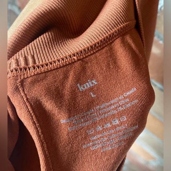 KNIX good to go seamless high waisted leggings cinnamon size large - Picture 4 of 6